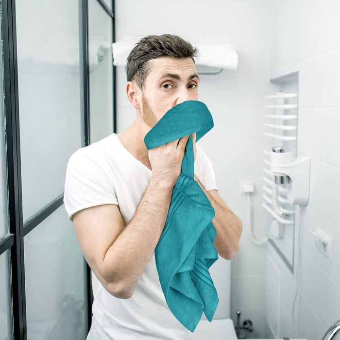 Рушники Utopia, бавовна, 700 г/м², 6 шт. (Турквіс)