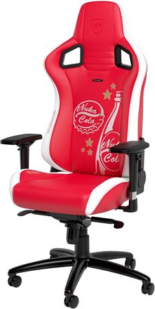 Ігрове крісло noblechairs Epic Nuka Cola, ергономічне, з підголівником і поперековою підтримкою, для офісу та геймінгу, до 120 кг, до 185 см