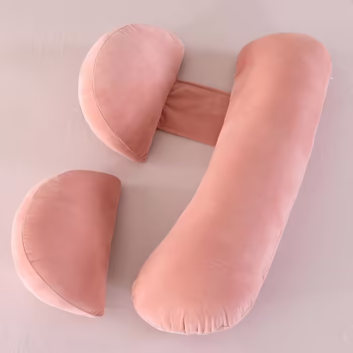 SHANNA 2024 New Pregnancy Pillow Adjustable, Comfort Pillow Adults, Full Body Pillow, Support Pillow Body Pillow, Breastfeeding Pillow Body Pillow Removable Washable (Pink)