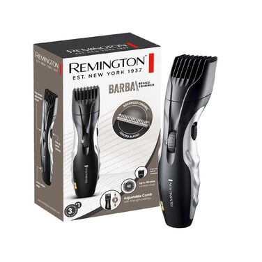 Триммер для бороди Remington MB320C Schwarz: професійний набір з керамічними лезами (0.4-18 мм), 9 налаштувань довжини, акумулятор/мережа, LED-індикатор