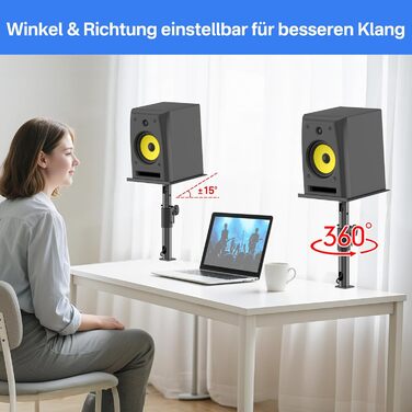 Підставки для акустики: універсальні, регульовані по висоті, нахильні та поворотні, для Edifier, KRK, Klipsch, Polk, Sony, PreSonus, JBL та інших