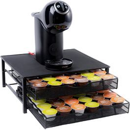 Тримач для капсул Dolce Gusto Gadgy з 2 ящиками – на 72 капсули – міцний металевий тримач з антиковзкими ніжками