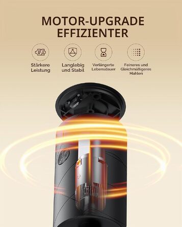 Набір автоматичних млинків для солі та перцю Sangcon (2 шт), USB-аккумулятор, LED-підсвітка, регулювання помолу