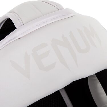 Venum Elite Headgear - White Boxing Headguard for MMA & Sparring