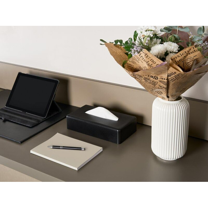 Кришка для серветок прямокутної форми Corby (Хром, Чорний колір, один розмір)