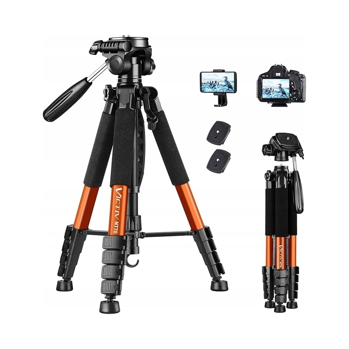 Штатив для камери Victiv NT70 з 3-позиційною поворотною головкою