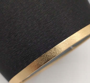 Сенсорна настільна нічна лампа з абажуром, LED, золотиста