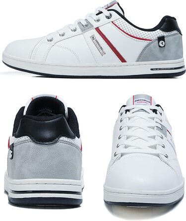 Чоловічі кросівки для активного відпочинку ARRIGO BELLO: легкі, зручні, з натуральної шкіри, розміри 41-46, білі