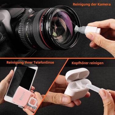 Набір для чищення клавіатури Ordilend: для ноутбука, MacBook, телефону, планшета, комп'ютера. З щіткою. Рожевий.