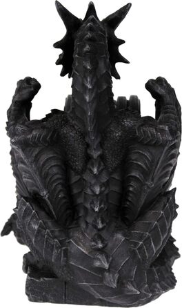 Nemesis Now Dragons Lair Coaster Set, 16.5 cm, Black