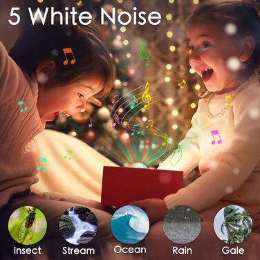 iBell LED Star Projector, Northern Lights Projector Night Light Aurora Polar Light Lamp with 14 Light Modes & White Noise Timer, Galaxy Star Projector Kids Adults Gift for Room Decor