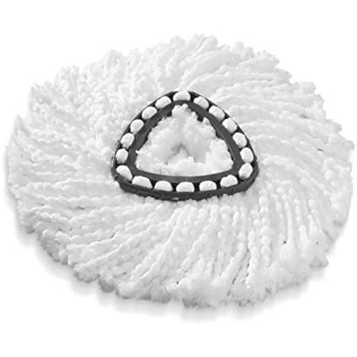 Vileda Turbo Easy Wring & Clean Classic Replacement Mop Head, suitable for Spin Mop Floor Cleaners, for all hard floors, removes over 99% of bacteria with just water*, 3-pack
