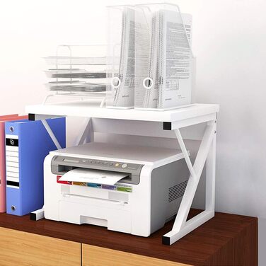 Поличка для мікрохвильової печі та кухонних приладів, органайзер для кухні (дуб/3 яруси) (білий/2 яруси)