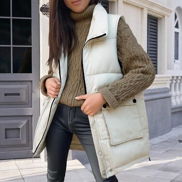 Жіноча софтшеллова жилетка з капюшоном, без рукавів, водонепроникна, вітронепроникна, спортивна жилетка з кишенями для їзди верхи, бігу, походів, зимової куртки, теплої перехідної жилетки, степленої жилетки. Розмір XXL, білий колір (білий-a)