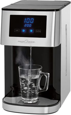 ProfiCook® Hot Water Dispenser | hot water in 3 seconds | Kettle | boiling water at the touch of a button | stainless steel housing | LED display with sensor touch control | 2600 watts | PC-HWS 1145