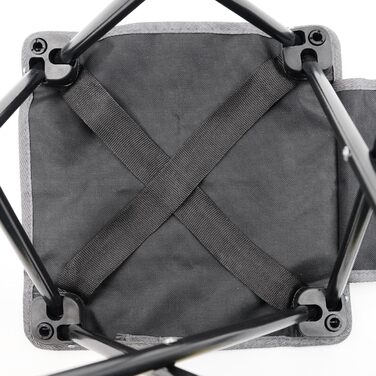 Легкий складаний стільчик для кемпінгу GEERTOP: компактний, портативний, для риболовлі, відпочинку на природі, саду, пляжу (чорний)