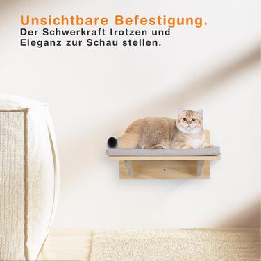 Кігтеточка-стінка для котів, велика полиця для кріплення до стіни, 38 x 27 см