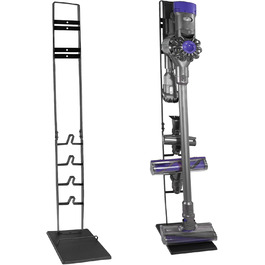 Підставка для акумуляторного пилососа, ручного пилососа, підлогого пилососа: аксесуари, станція зарядки, без свердління, чорний колір