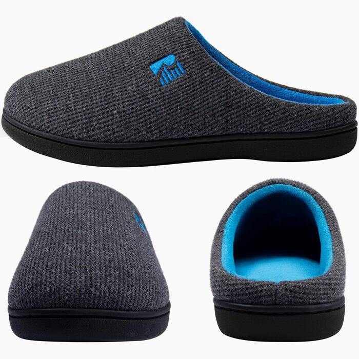Чоловічі халапи RockDove Original з піною, що повертається, 42/43 EU, темно-сірий та синій