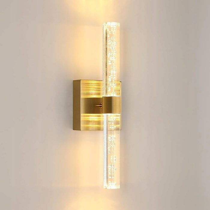 Настінний світильник Goeco жовтий, інтегроване LED-освітлення, 12 Вт