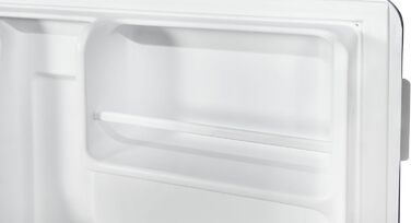 Exquisit Міні холодильник CKB45-0-031F білий: компактний холодильник 47 л, ретро стиль, без морозильної камери