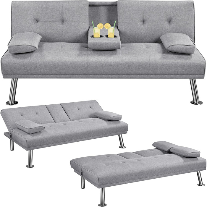 Yaheetech Folding Sleeper Sofa