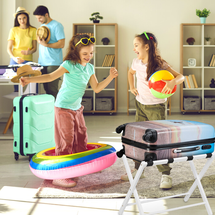 Relaxdays Folding Wooden Suit Rack