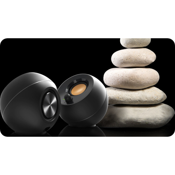 Комплект акустичних колонок 2.0 Creative Pebble 4.4 W, чорні