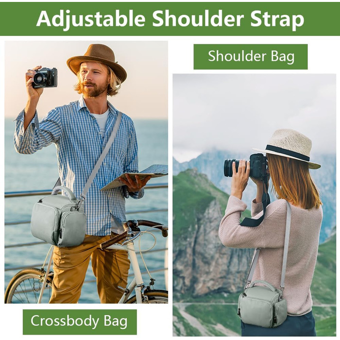 Чохол для камери Ainiv: DSLR/SLR, Canon, Nikon, Sony, водонепроникний, зелений (сірий)