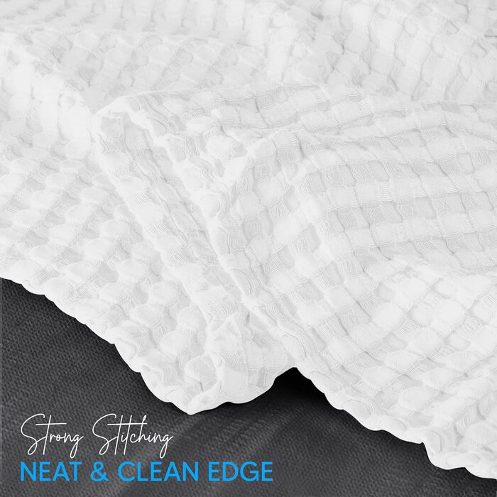 Ковдра Baumwoll Waffeldecke Utopia Bedding 300 GSM, 152x127 см, бавовна, м'яка, дихаюча, для всіх сезонів