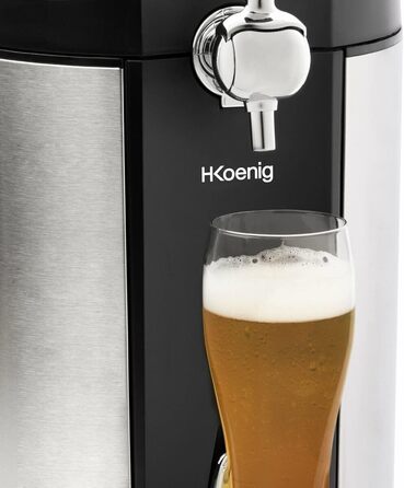 Система розливів пива H.Koenig для кегів 5л з інтегрованим охолодженням, регулюванням температури 2-12°C, 65W, BW1890