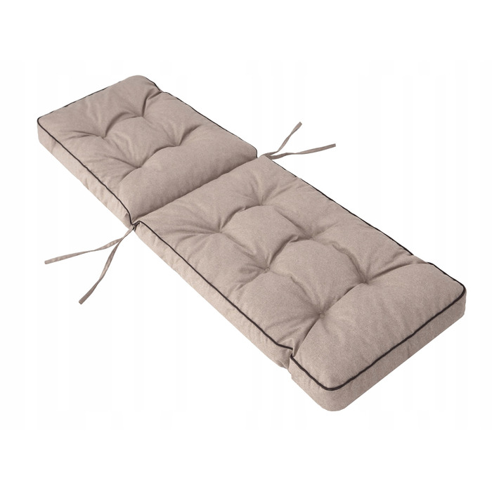 Шезлонг сталевий бежевий PillowPrim