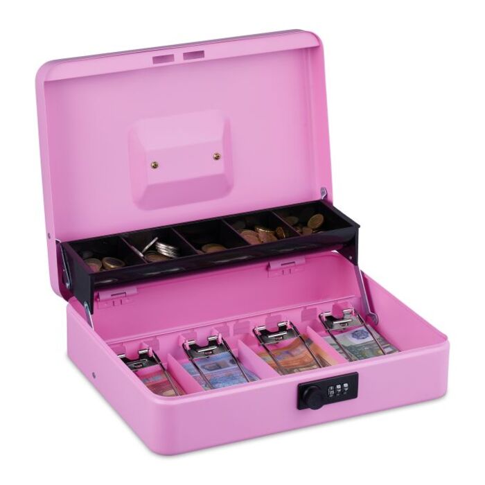 Relaxdays Cash Box with Number Combination
