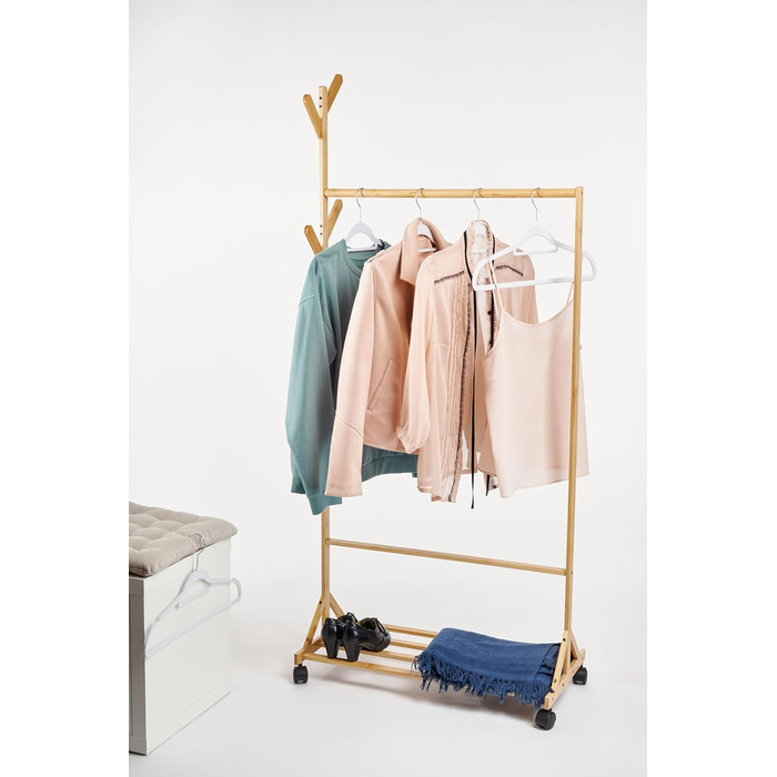 Вішалки для одягу OGIVO - набір 20 шт. з антиковзаючим покриттям, обертаються на 360°, з вирізами для плечей - для сорочок, блузок, краваток