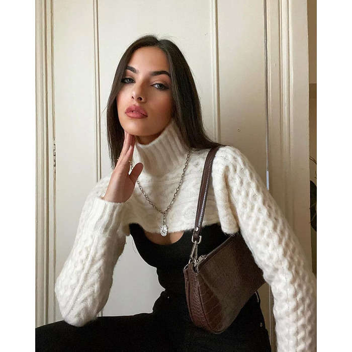 Сумка жіноча JW PEI Eva через плече коричнева зі шкірозамінника