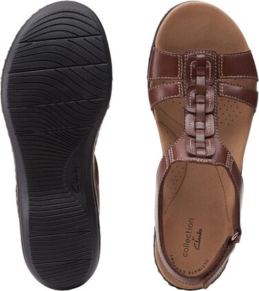 Сандалі Clarks Laurieann Kay жіночі шкіряні бежеві (41 EU, вузька ширина)