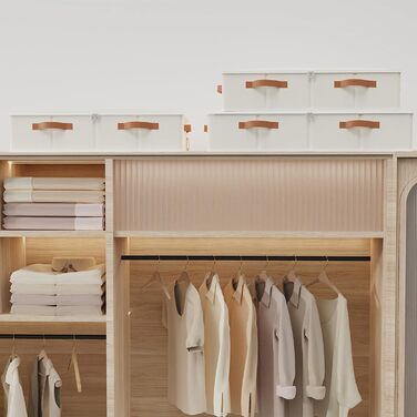 Комод-органайзер під ліжко Yawinhe, 2 шт., з прозорою кришкою та ручками, 80x40x15 см, для зберігання речей у спальні