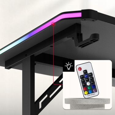 Ігровий стіл Huzaro Hero 4.6 RGB Black, 160 см
