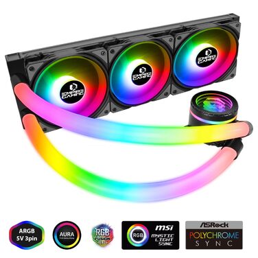 Система водяного охолодження EMPIRE GAMING Guardian G-V20 AIO для ПК – 240 мм, RGB, сумісна з Intel та AMD