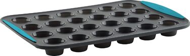 Trudeau Mini-Muffin Silicone Mold, 24 Cavities, Tropical (05115196TG)