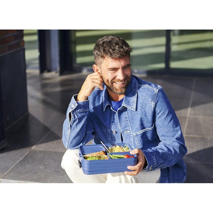 Mepal Bento Lunchbox Take A Break Large - Ланчбокс для обіду та перекусів 1500 мл, блакитний
