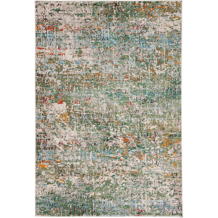 Килим SAFAVIEH Madison для вітальні, їдальні, спальні - сучасний дизайн, короткий ворс, сірий та бірюзовий, 160 x 229 см