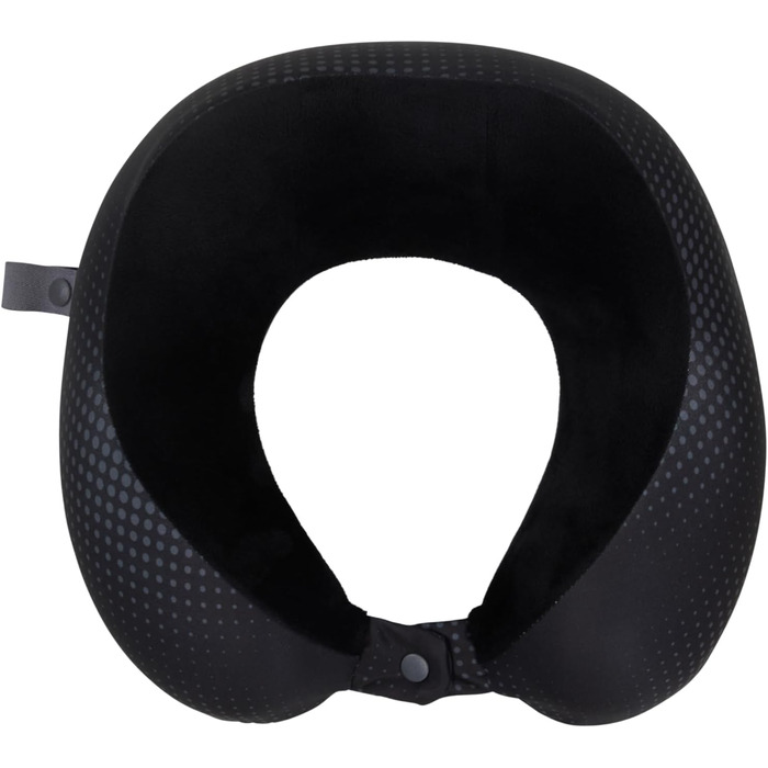 Подушка для шиї American Tourister з Memory Foam - ергономічна, для подорожей (літак, авто, поїзд), 30 см, чорно-сіра