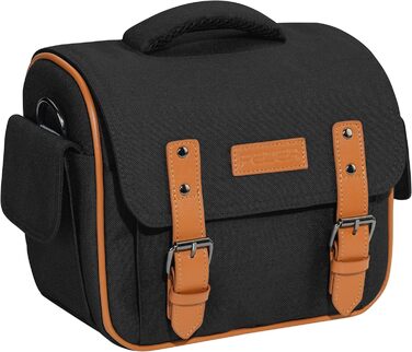 Сумка для камери PEDEA 'Vintage' з захисною плівкою для дисплея, чорна, XL (Canon, Nikon, Pentax)