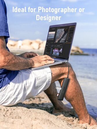 Lemorele Док-станція 12-в-1 з USB-C, 10Gbps, Dual 4K HDMI, VGA, USB 3.1/2.0, 100W PD, SD/TF, Audio для Windows, MacBook, Dell