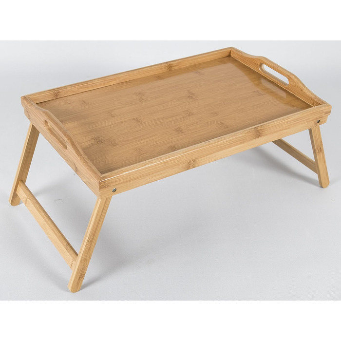 Столик для ліжка з бамбука Elbmöbel: столи для сніданку, приліжкові столики, крінні столики. Легкий у догляді, 50x30x26 см