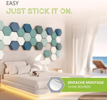 Акустичні панелі platino24 Edition LOFT 3D, набір 8 елементів Ø 300мм для звукоізоляції стін та стелі, звукопоглинаючі плити Basotect (30-70мм) у кольорах Platinum, Anthracite, Denim