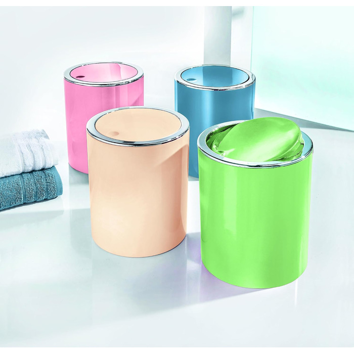 Пеленальний відерце Kleine Wolke Clap для гігієни малюка, ABS-пластик, колір магнолія, 5 л (19x19x24.5 см)