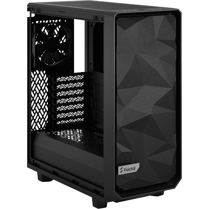 Корпус для ПК Fractal Design Meshify 2 Compact Black ATX, Mid Tower, високий повітряний потік, глуха бічна панель