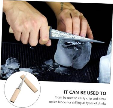 Skates, ice cubes, ice molds, wooden handle, beverage cooling, breaking ice blocks, pointed ice pick, ice chipper, ice pick with handle, ice selection, ice breaker, wooden, khaki